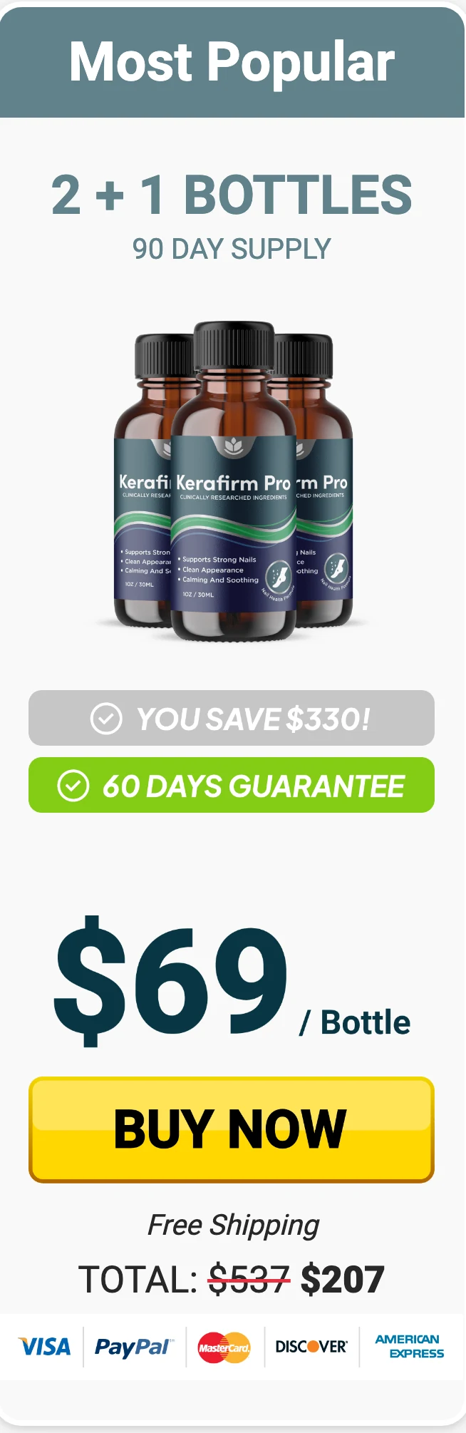 Kerafirm Pro 3 bottles